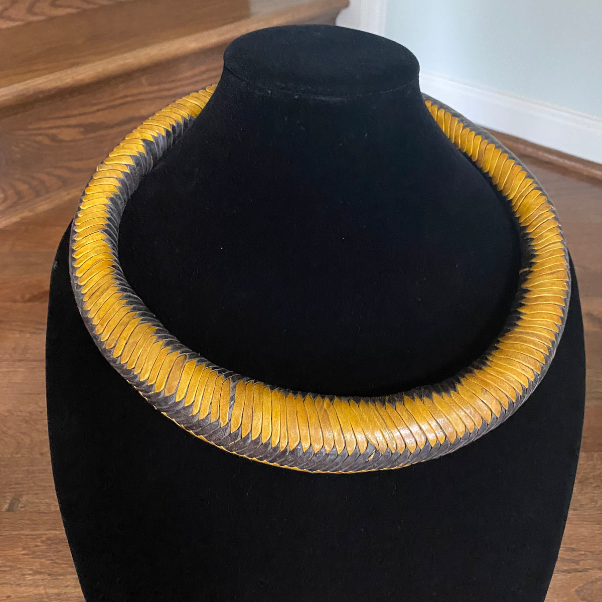 Jumbo Leather Choker – African necklace – view 17
