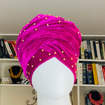Load image into Gallery viewer, Velvet Turban Headwrap
