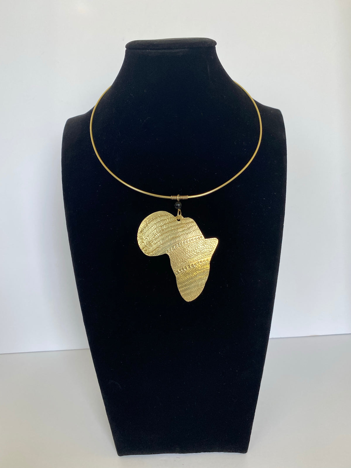 Millie’s Signature Map of Africa Choker – African necklace – view 2