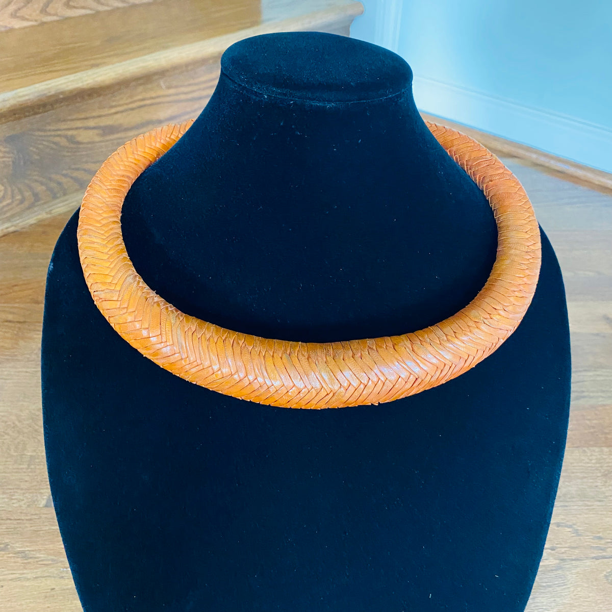 Jumbo Leather Choker – African necklace – view 23