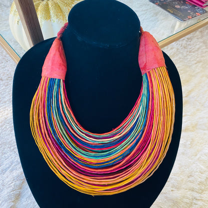 Raffia Necklaces