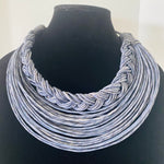 Load image into Gallery viewer, Semi-Braided Raffia Necklace
