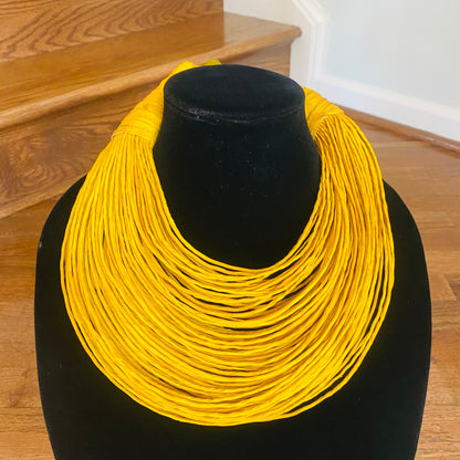 Raffia Necklaces