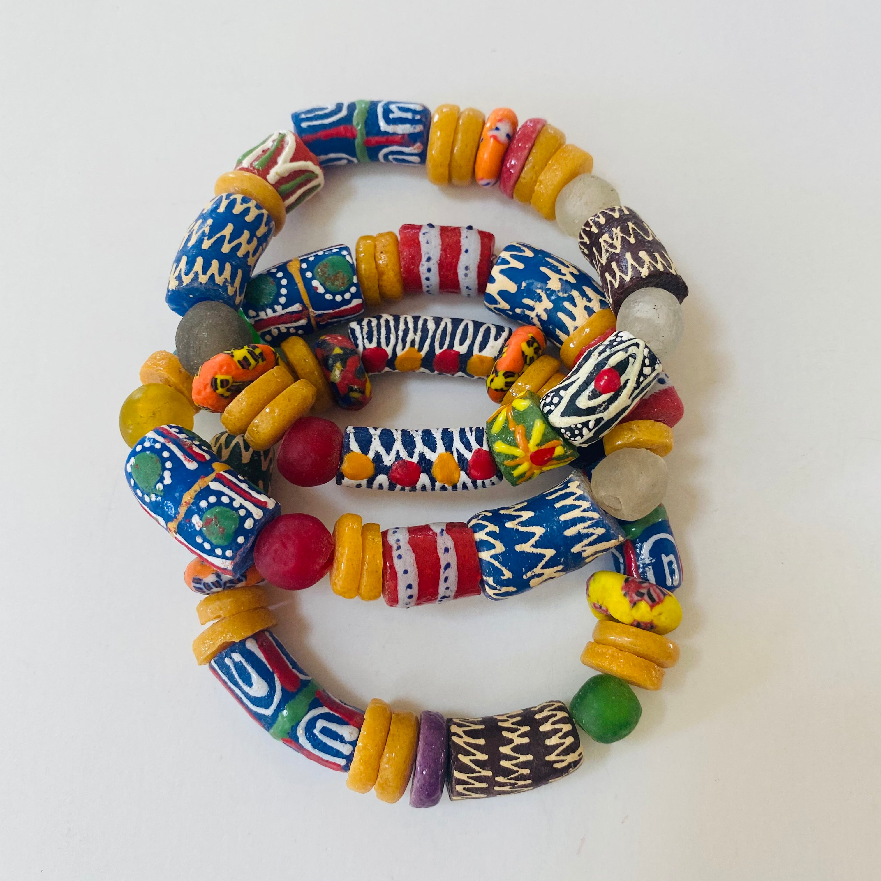 Ghana Trade Beads Bracelet
