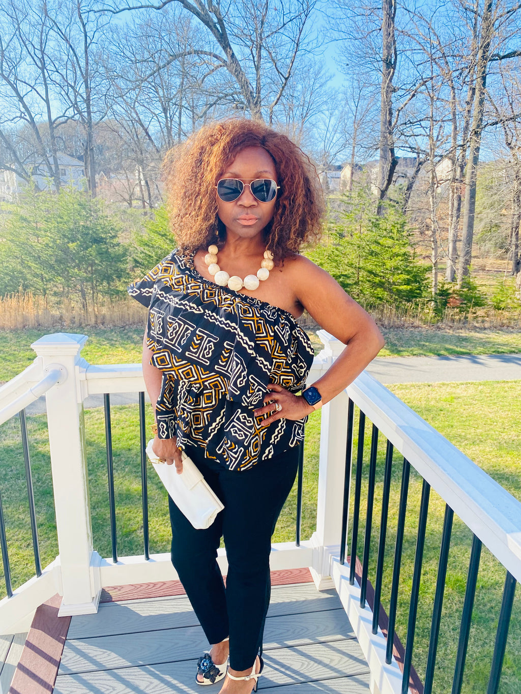 Mudcloth Print Top – view 8