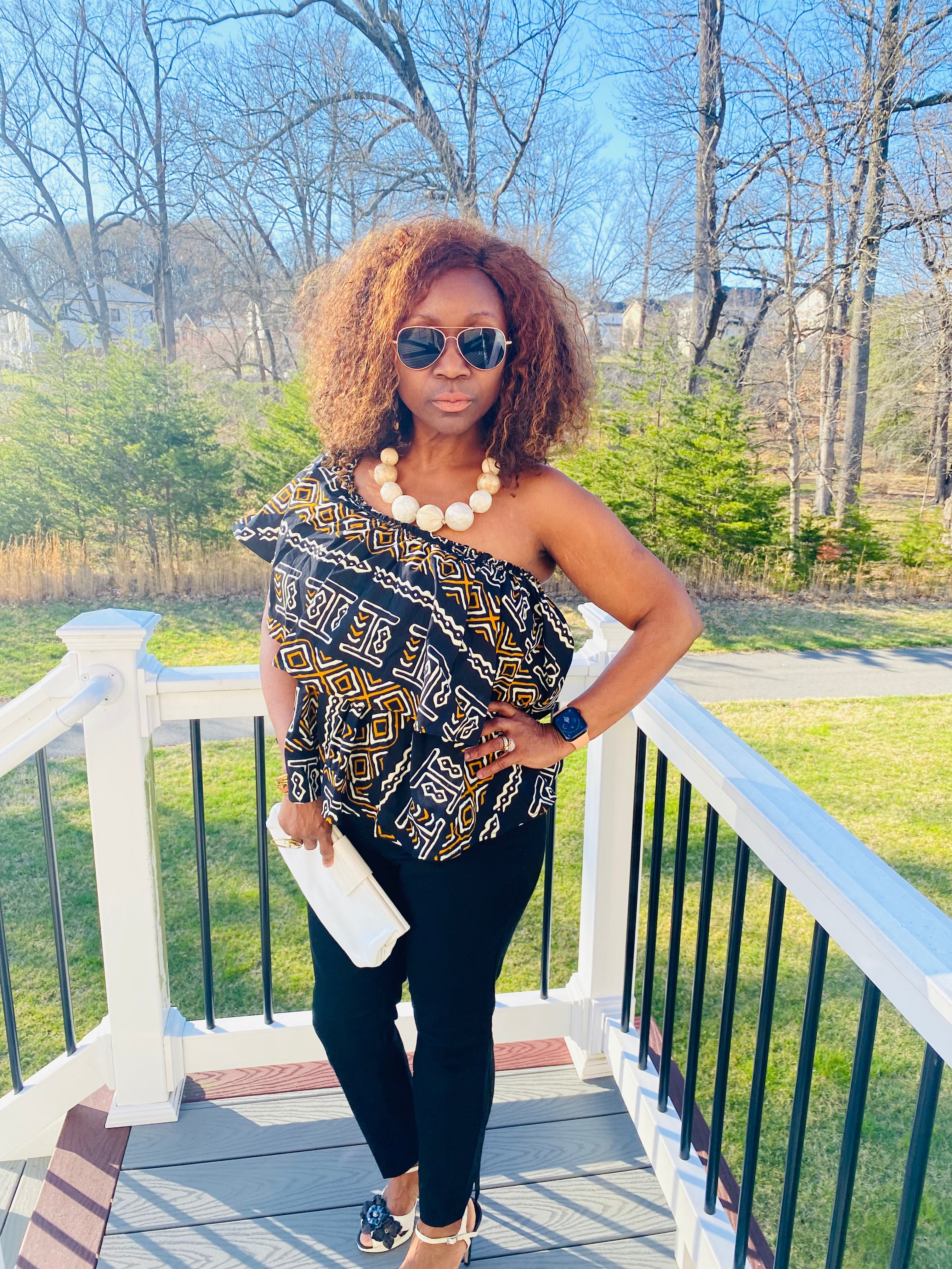 Mudcloth Print Top – view 8