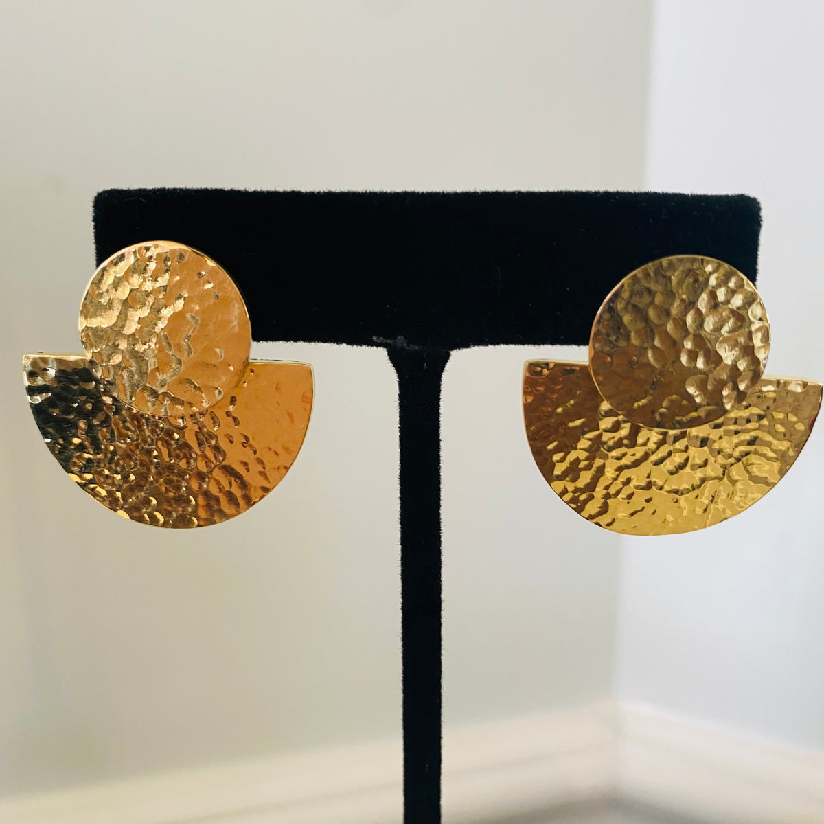 Grace Hammered Studs – African earrings – view 2