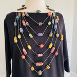 Load image into Gallery viewer, String and Stones Necklace
