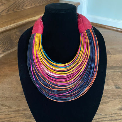 Raffia Necklaces