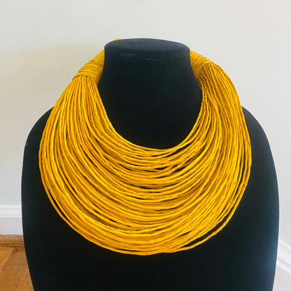 Raffia Necklaces