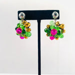 Load image into Gallery viewer, Crocheted Crystal Necklace w/ Earrings
