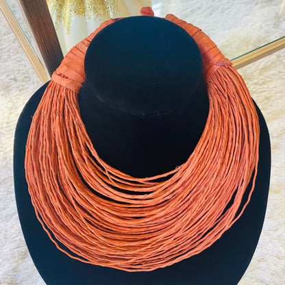 Raffia Necklaces