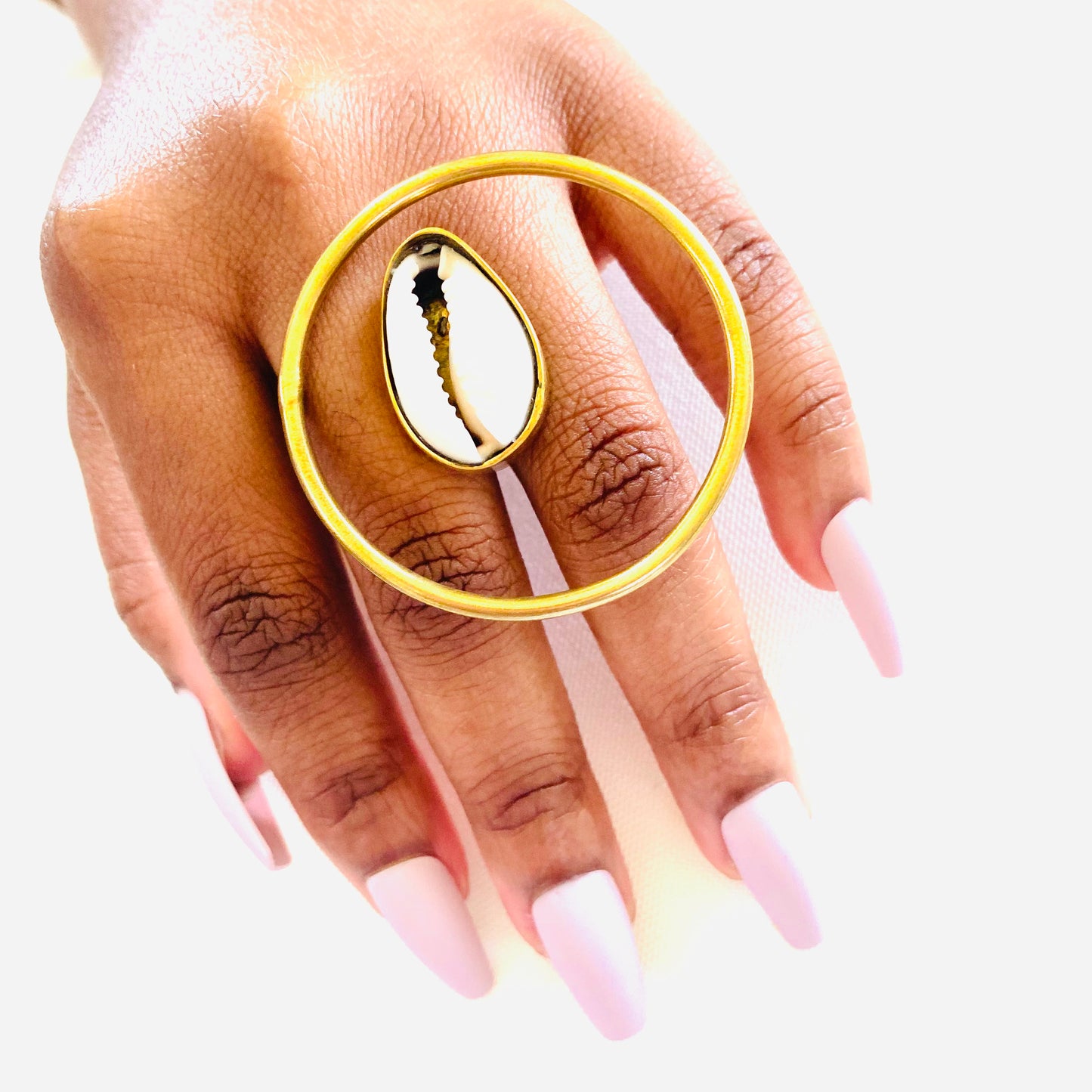 Cowrie Shell Adjustable Rings