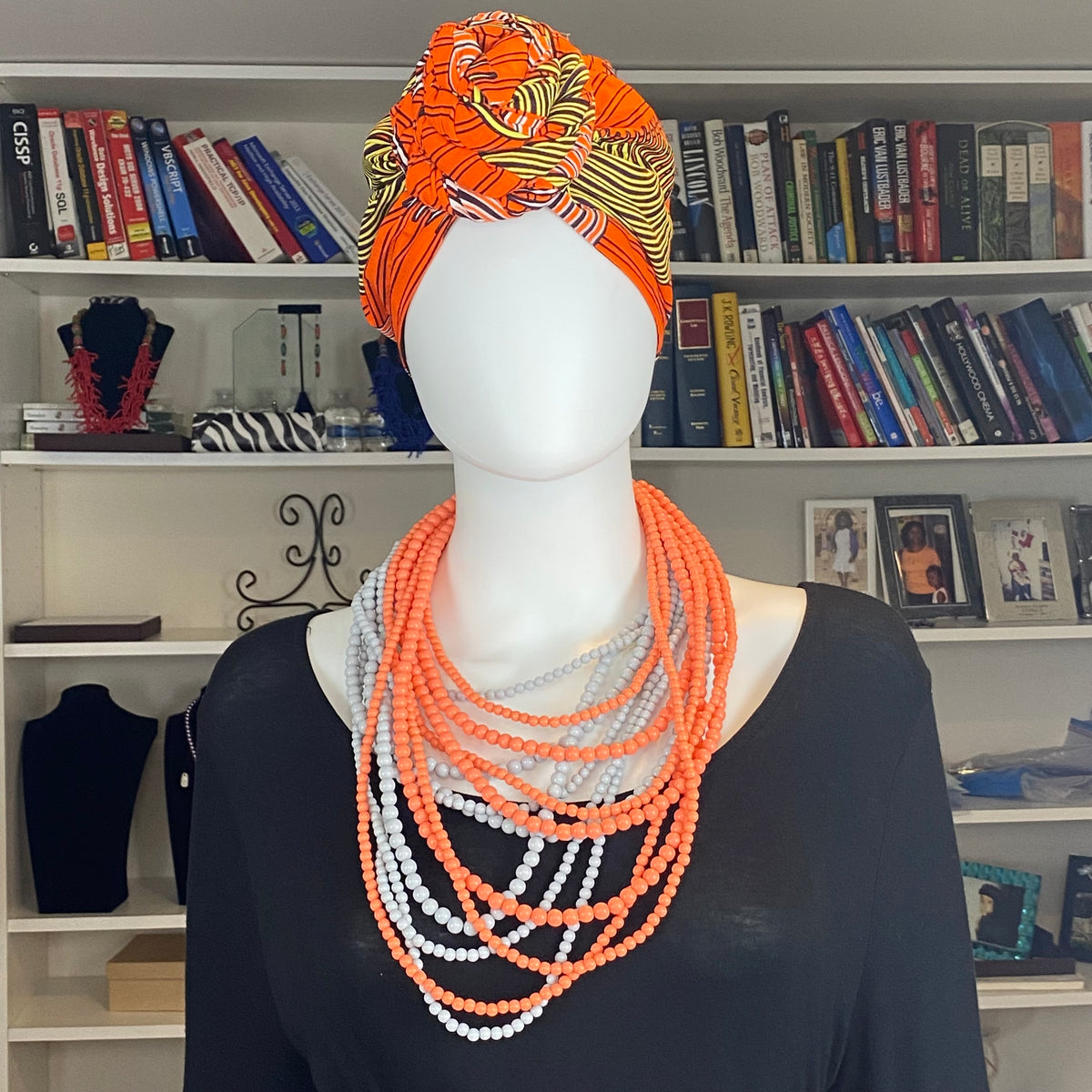 Satin Lined Turbans – African headwrap – view 7