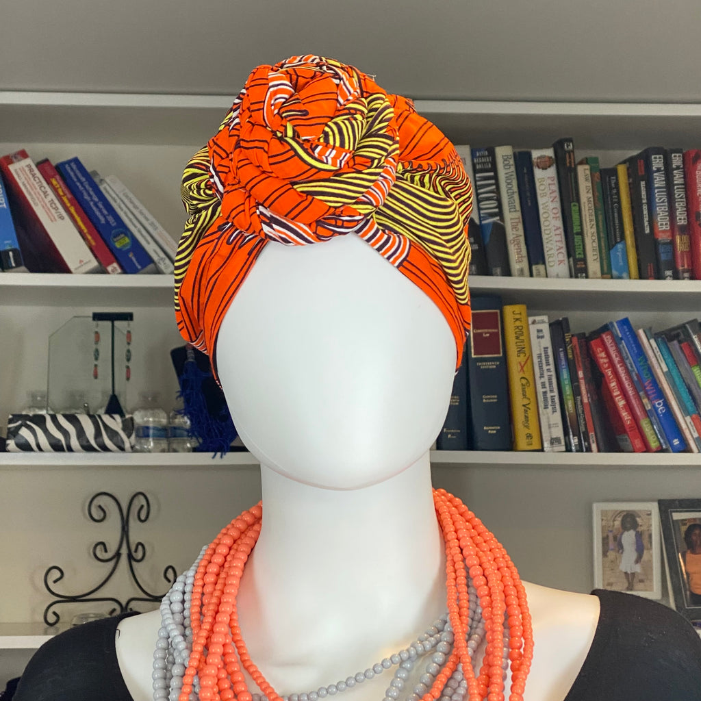 Satin Lined Turbans – African headwrap – view 2