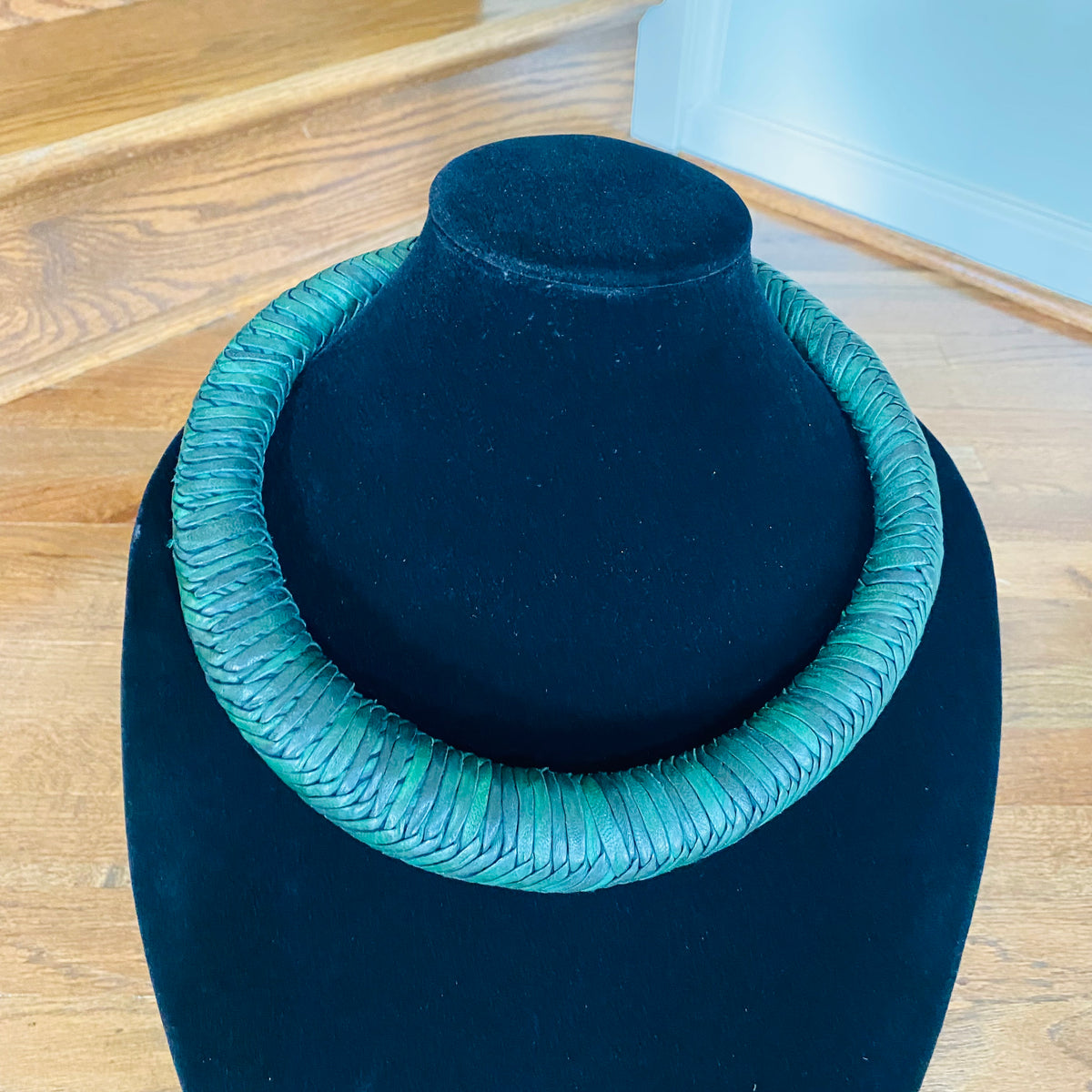 Jumbo Leather Choker – African necklace – view 28