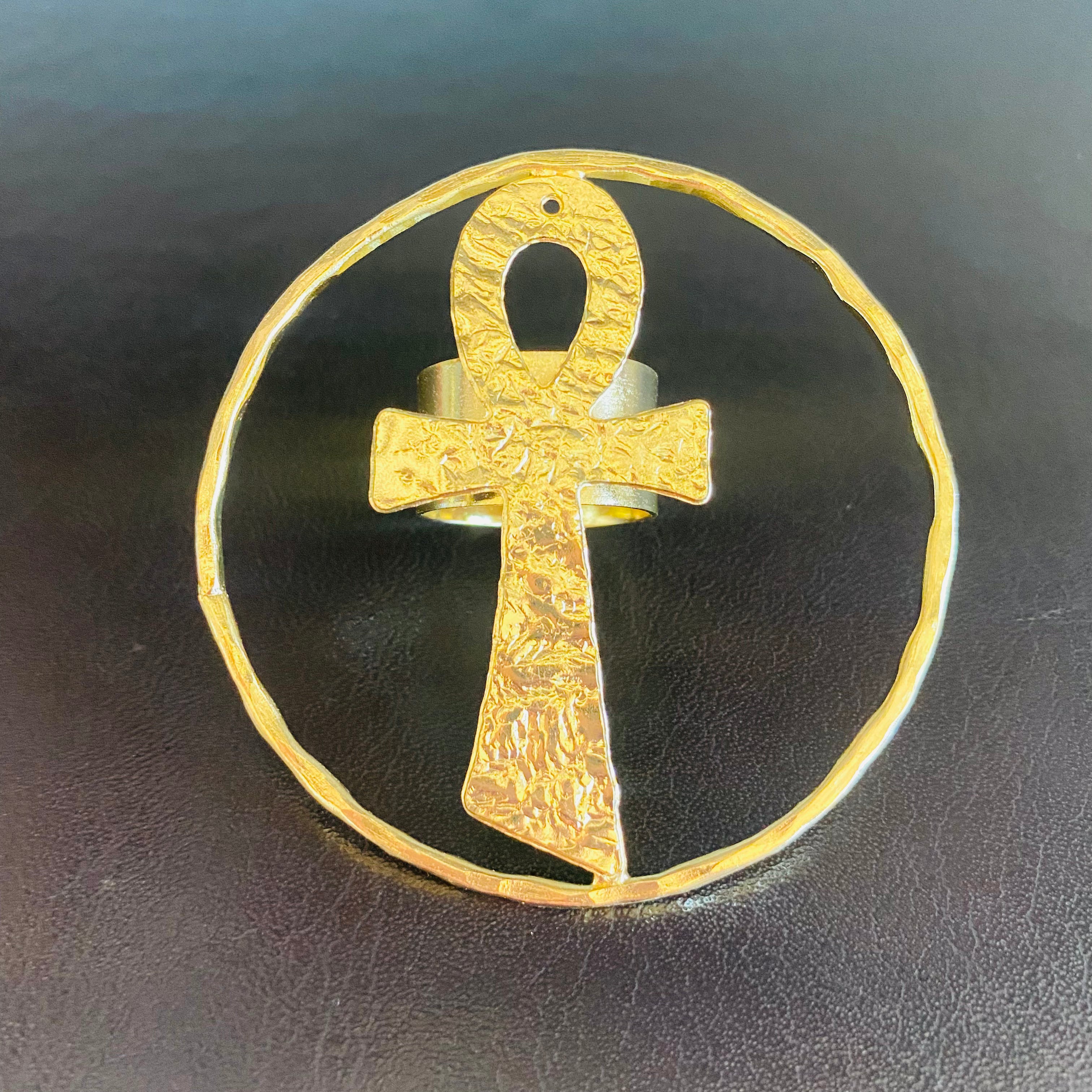 Ankh Adjustable Ring