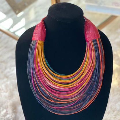 Raffia Necklaces