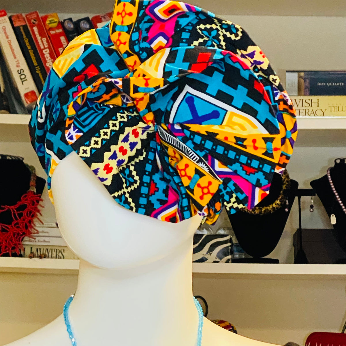 Ankara Turbans - Pre-tied/Slip-on – African headwrap – view 4