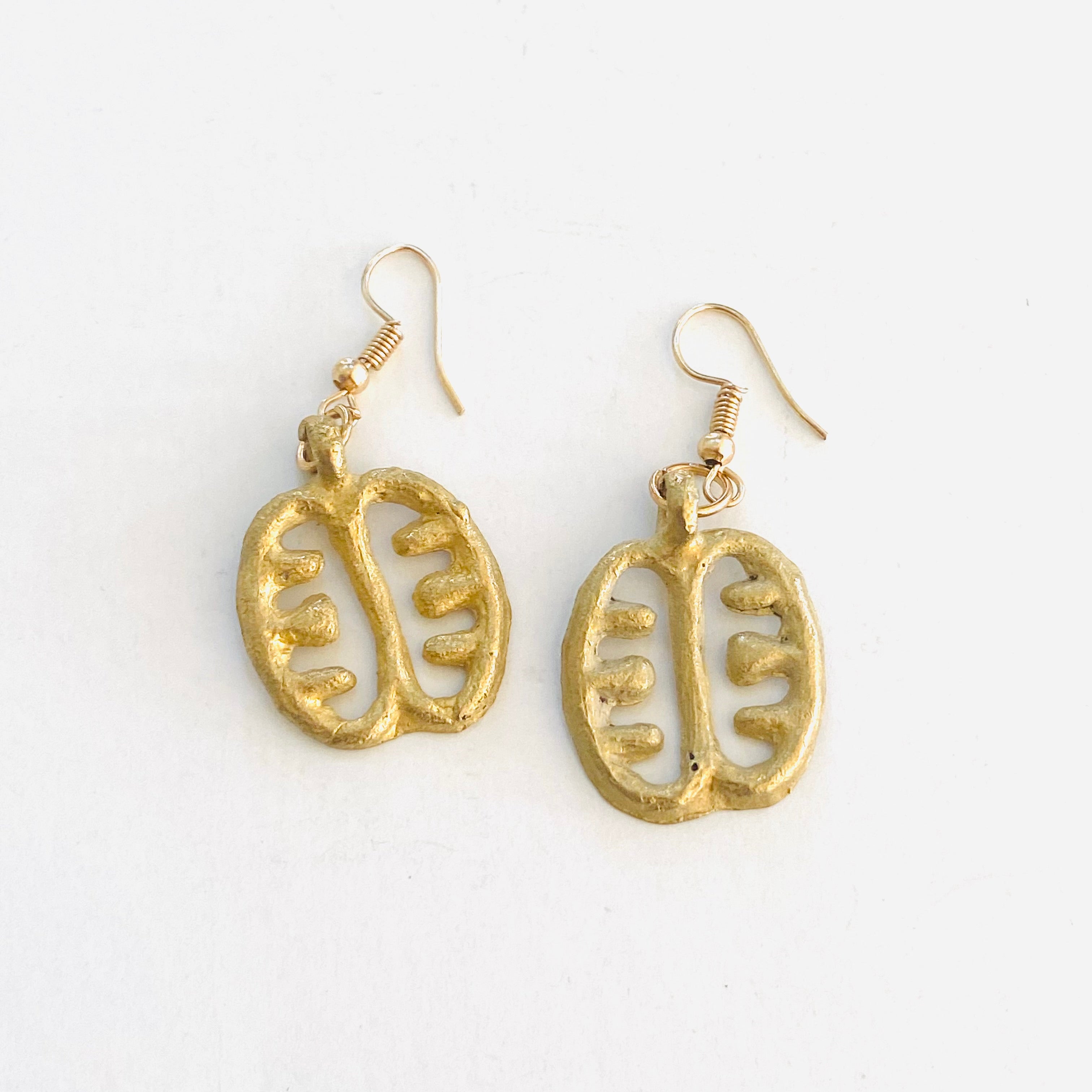 Adinkra Brass Earrings