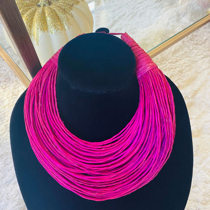 Raffia Necklaces