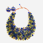 Load image into Gallery viewer, Crocheted Crystal Necklace w/ Earrings

