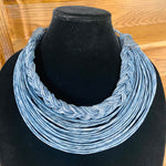 Load image into Gallery viewer, Semi-Braided Raffia Necklace
