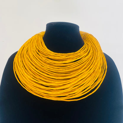 Raffia Necklaces