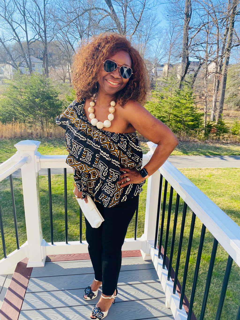 Mudcloth Print Top – view 5