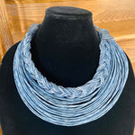 Load image into Gallery viewer, Semi-Braided Raffia Necklace
