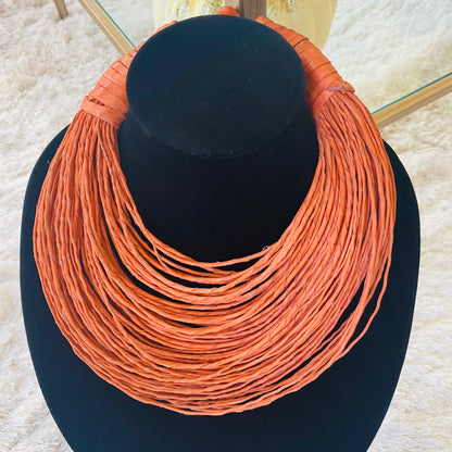 Raffia Necklaces