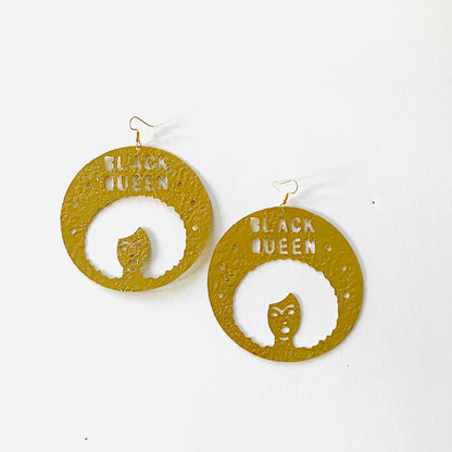 Statement Brass Earrings