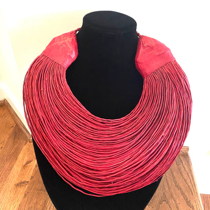 Raffia Necklaces