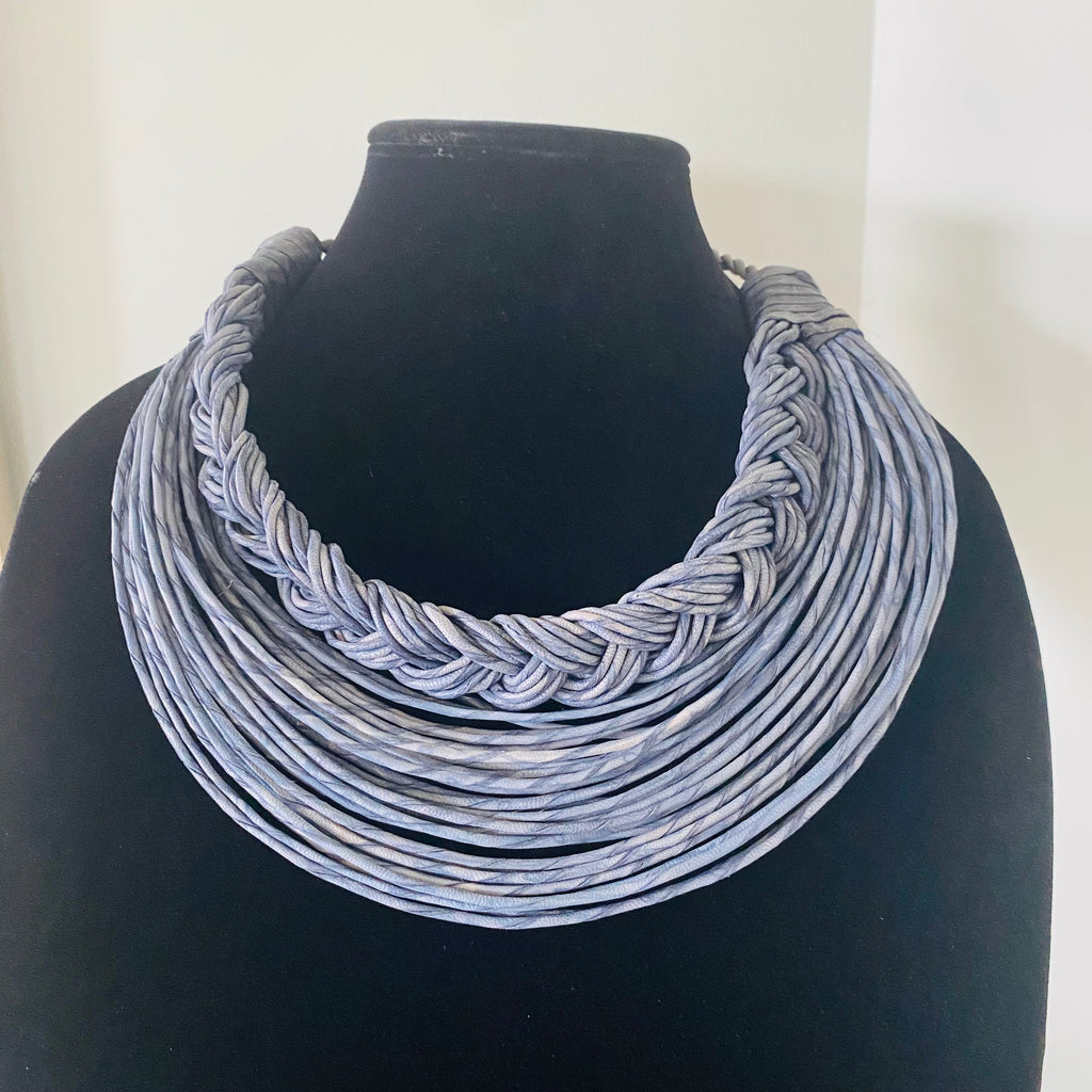 Semi-Braided Raffia Necklace – view 18