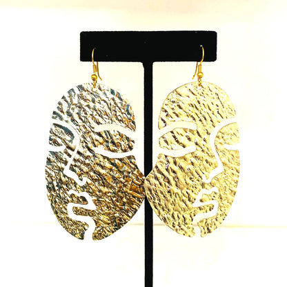 Statement Brass Earrings