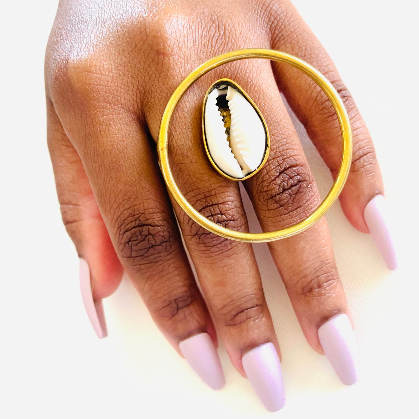 Cowrie Shell Adjustable Rings