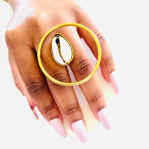 Cowrie Shell Adjustable Rings