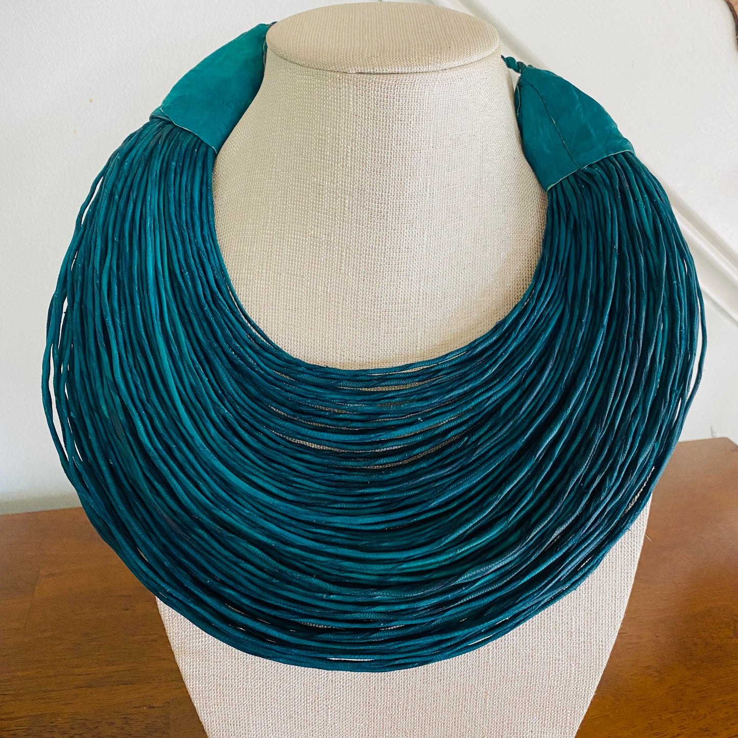 Raffia Necklaces