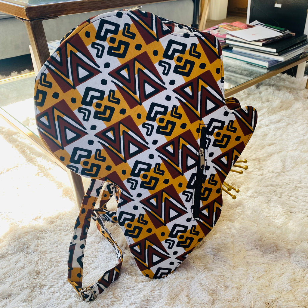 Map of Africa Backpack – African bag – view 6