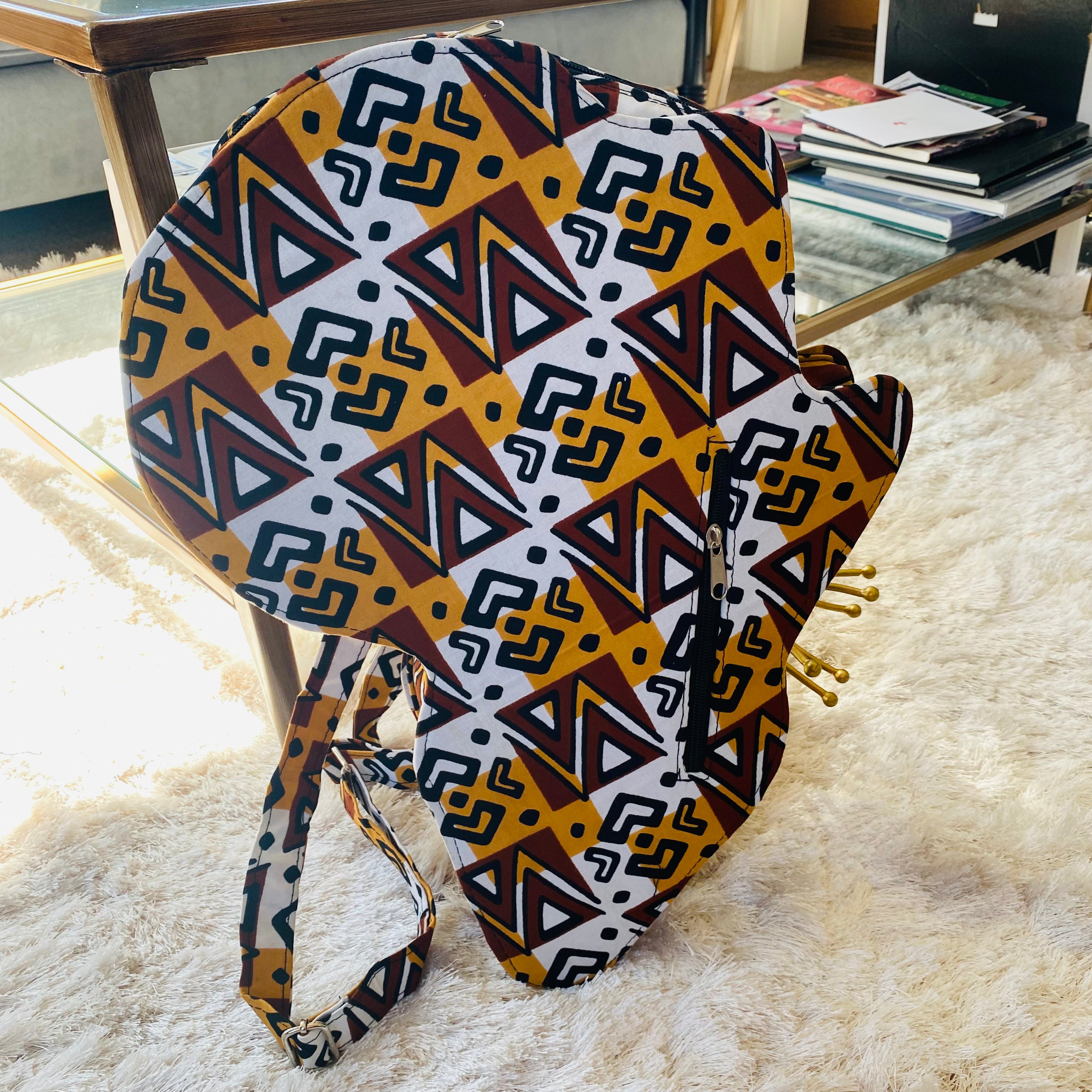 Map of Africa Backpack – African bag – view 6