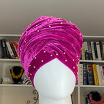 Load image into Gallery viewer, Velvet Turban Headwrap
