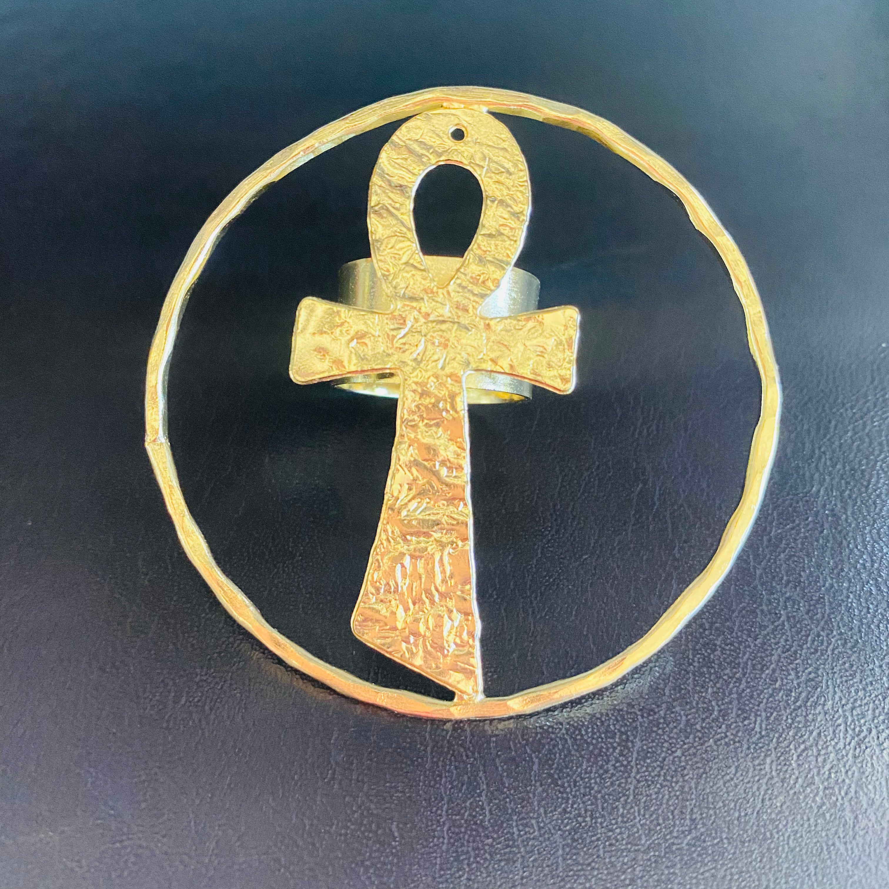 Ankh Adjustable Ring