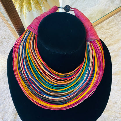 Raffia Necklaces