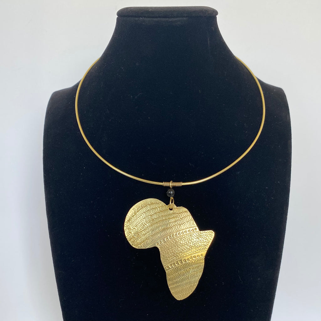 Millie’s Signature Map of Africa Choker – African necklace – view 5