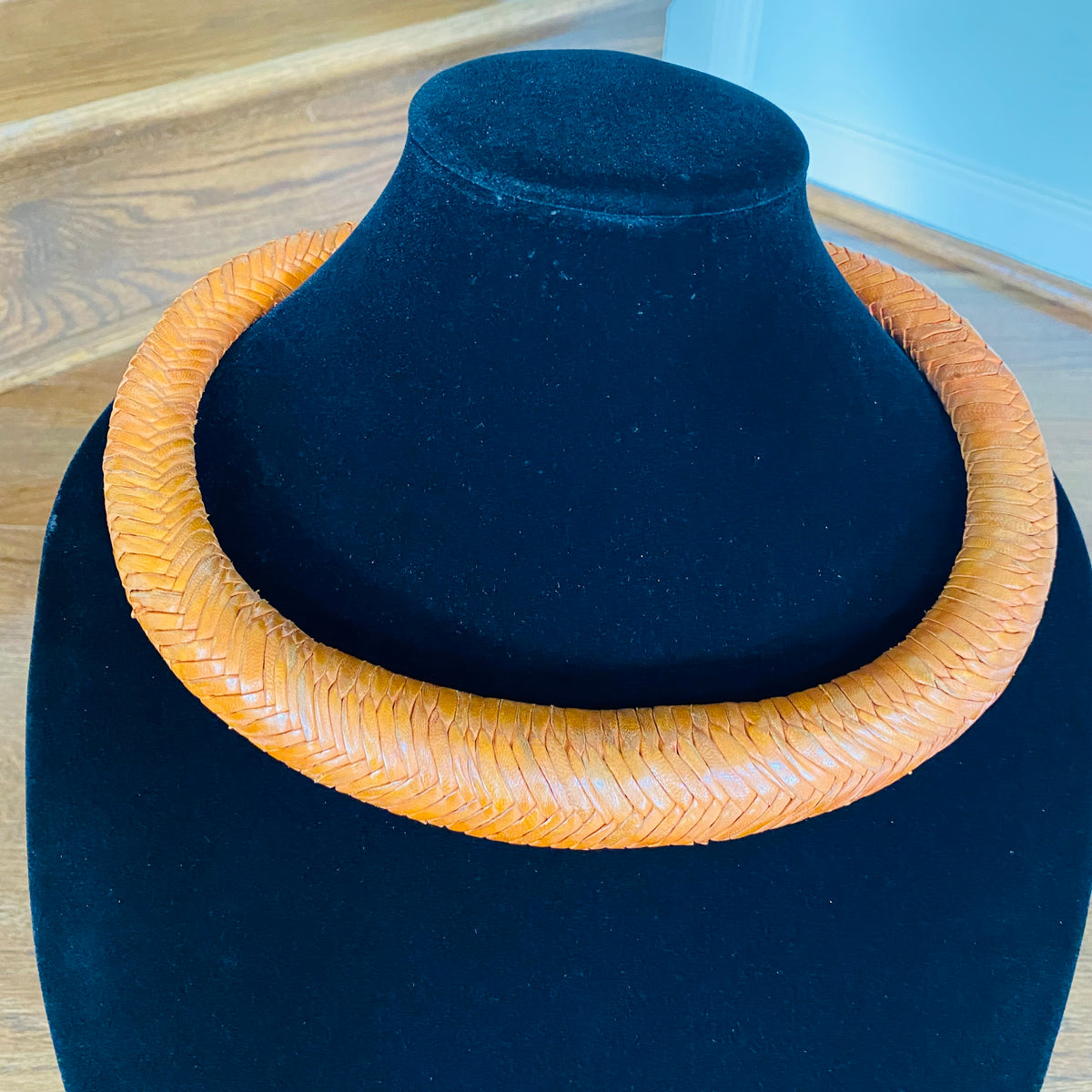 Jumbo Leather Choker – African necklace – view 36