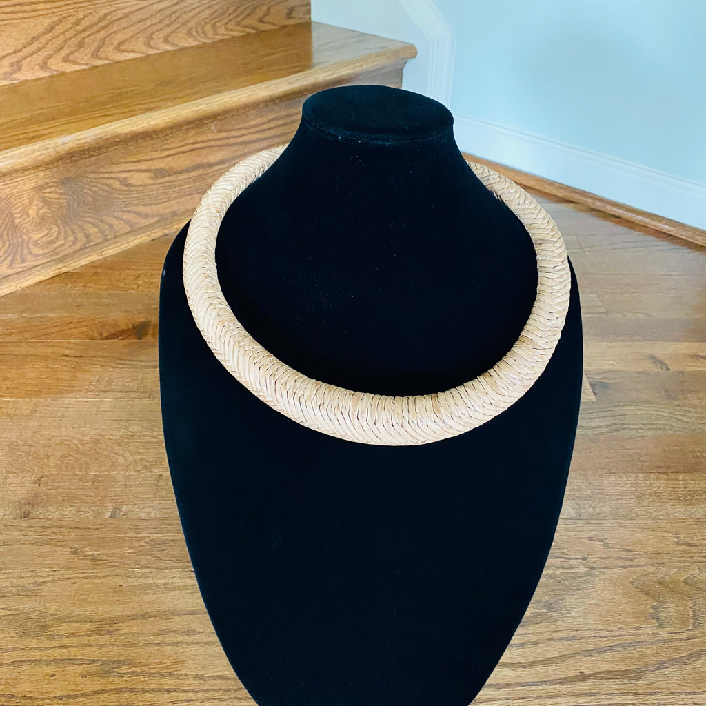 Jumbo Leather Choker – African necklace – view 25