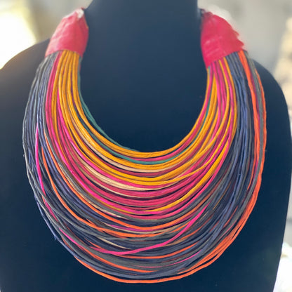 Raffia Necklaces