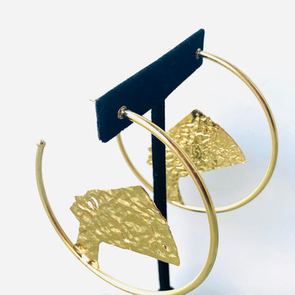 Statement Brass Earrings