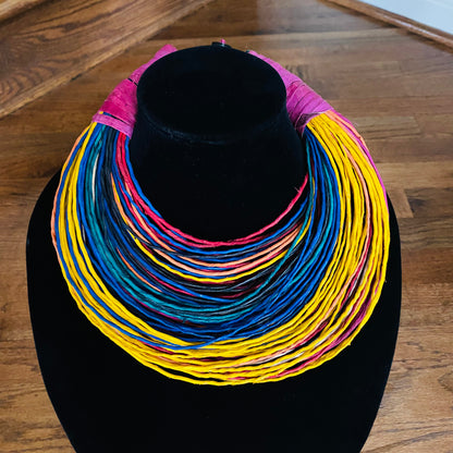 Raffia Necklaces