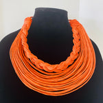Load image into Gallery viewer, Semi-Braided Raffia Necklace
